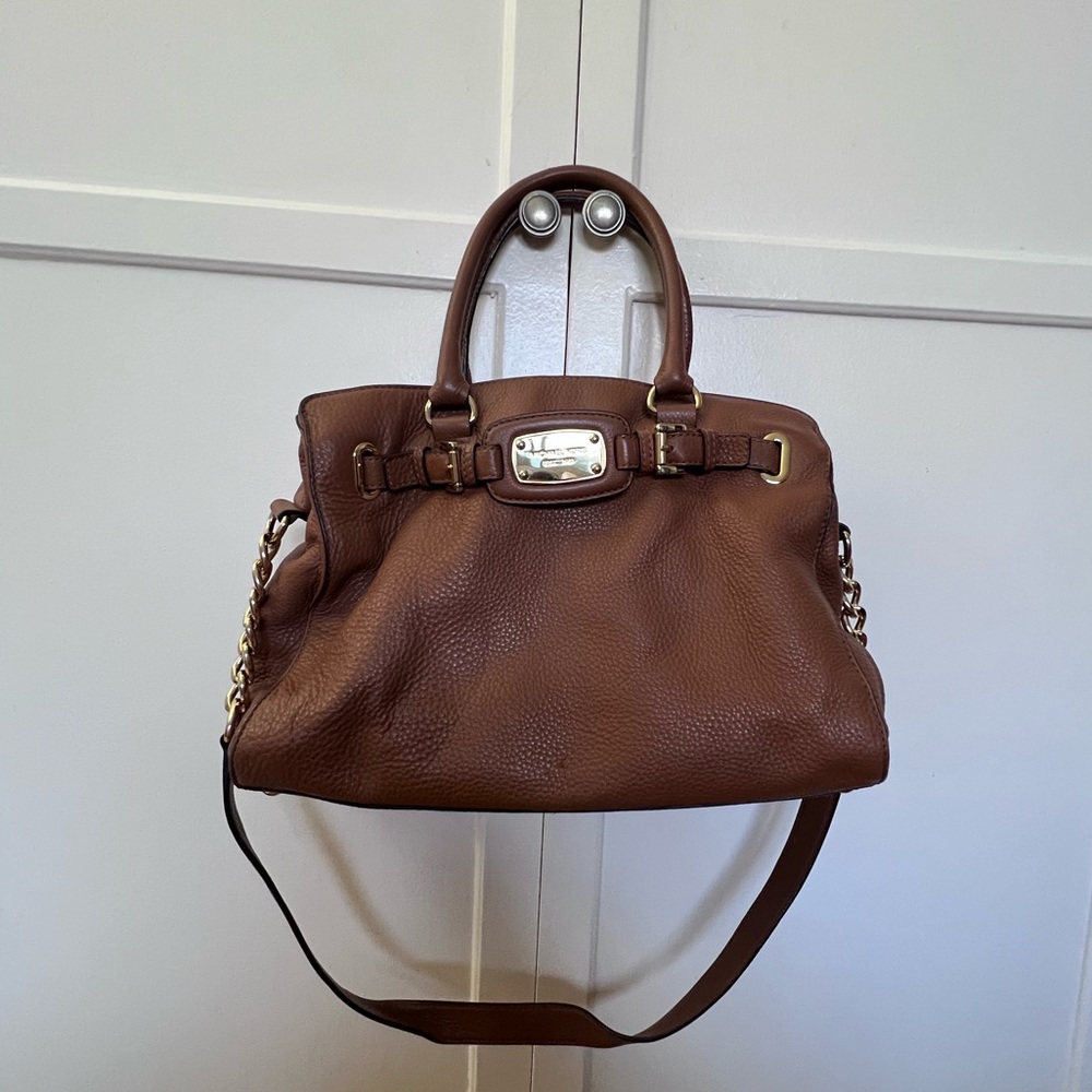 SOLD Michael Kors Brown Leather Handbag